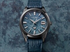 Het Citizen 30th Anniversary Eco-Drive model (afbeelding) heeft een wolkachtig patroon op de blauwe wijzerplaat van washi papier. (Afbeeldingsbron: Citizen)