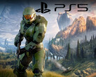 Halo Infinite met PS5-logo (bron: Microsoft Gaming, Sony PlayStation met bewerkingen)
