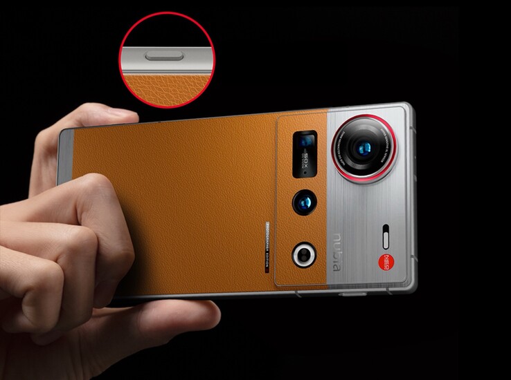 De Nubia Z70S Ultra beschikt al over een drievoudige cameraopstelling en een speciale ontspanknop. (Afbeeldingsbron: Nubia)