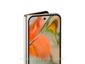 De Pixel 9 Pro Fold. (Bron: OnLeaks x 91Mobiles)