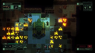 Afbeelding: Een screenshot van de gameplay van Quasimorph.