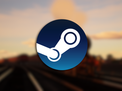 Afgebeeld - een officieel screenshot van Train World 6's Spirit of Steam Liverpool Lime Street naar Crewe route DLC, met het Steam logo erbovenop. (Afbeelding bron: Steam - bewerkt)