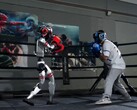 Over ongeveer een maand organiseert Unitree een bokswedstrijd tussen twee humanoïde robots onder de naam "Unitree Iron Fist King: Awakening". (Afbeeldingsbron: Unitree via X)