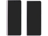 De Galaxy Z Fold3 naast een afbeelding van de Galaxy Z Fold4. (Beeldbron: @UniverseIce)