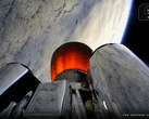 Uitzicht vanaf de tweede trap van de Electron tijdens de lancering van QPS-SAR-12 (Beeldbron: Rocket Lab)