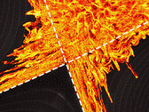 Chaotischer, maar beter beheersbaar dan eerder werd aangenomen: zeer, zeer heet plasma. (Afbeelding: Dave Pugmire, Jong Youl Choi/ORNL)