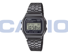 De Casio Vintage A158WETB-1A (afbeelding) heeft een zwart verchroomde kast. (Afbeeldingsbron: Casio)