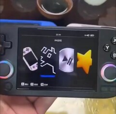 Het lijkt erop dat Anbernic van plan is om binnenkort nog een 4-inch gaming handheld uit te brengen. (Afbeeldingsbron: BiliBili)