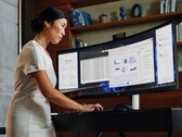 HP's nieuwste 49-inch monitor heeft een intrekbare webcam (bron: HP)