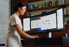 HP's nieuwste 49-inch monitor heeft een intrekbare webcam (bron: HP)