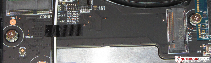 Er is plaats voor een tweede NVMe SSD.