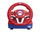 Het Hori Mario Kart Racing Wheel Pro Mini voor Nintendo Switch 2 heeft Mario's kleurenthema.