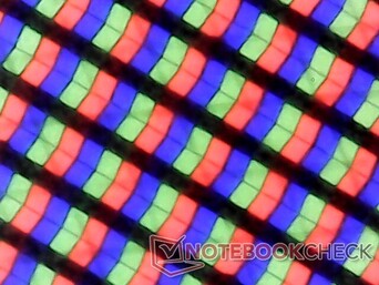 Scherpe RGB-subpixels met aanraakschermlaag