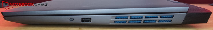 Rechts: sluiter voor webcam, USB-A 3.2 Gen 1 (5 Gbit/s)