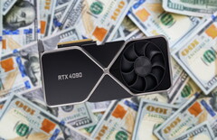 Nvidia GeForce RTX 4090 zou aanzienlijk sneller kunnen zijn dan de RTX 3090 Ti. (Bron: Nvidia (mock-up)/Giorgio Trovat-bewerkt)