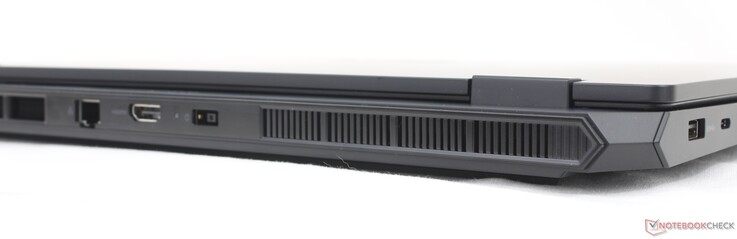 Achterzijde: RJ-45 (1 Gbps), HDMI 2.1, netadapter