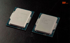 Intel Raptor Lake Core i9-13900 afgebeeld naast Alder Lake Core i9-12900K. (Afbeelding bron: Expreview)