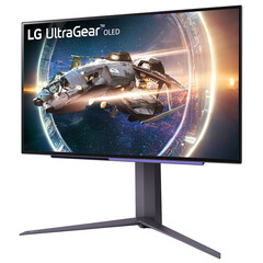 De LG UltraGear 27GR95QE-B is eindelijk te bestellen in het Verenigd Koninkrijk. (Beeldbron: LG)