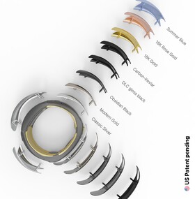 En nog een nieuwe functie: Het ontwerp van de ring kan worden aangepast met behulp van verwisselbare panelen. (Afbeeldingsbron: Bond Ring)