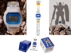 Casio's DW-5600 met Gundam-thema combineert een transparant ontwerp met RX-78-2-geïnspireerde kleuren en een speciale verpakking.