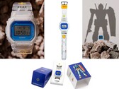 Casio's DW-5600 met Gundam-thema combineert een transparant ontwerp met RX-78-2-geïnspireerde kleuren en een speciale verpakking.