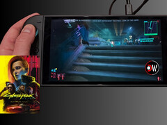 Cyberpunk 2077 Switch 2 handheld prestaties (Afbeelding bron: Deck Wizard YouTube)