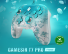 De GameSir T7 Pro heeft een matte behuizing met bloemmotief en een semi-transparant ontwerp (Afbeelding bron: GameSir)