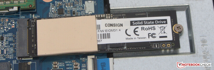 Een PCIe-4 SSD dient als systeemschijf.