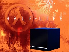 Half-Life achtergrond met Valve Steam Machine (bron: Valve met bewerkingen)