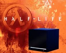 Half-Life achtergrond met Valve Steam Machine (bron: Valve met bewerkingen)