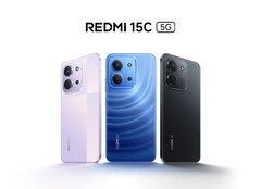De Redmi 15C 5G is verkrijgbaar in de kleuren middernachtblauw, schemerpaars en middernachtzwart (Afbeelding bron: Redmi)