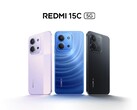 De Redmi 15C 5G is verkrijgbaar in de kleuren middernachtblauw, schemerpaars en middernachtzwart (Afbeelding bron: Redmi)