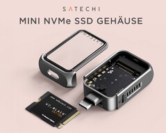 De nieuwe Satechi M.2 NVMe Mini SSD-behuizing biedt plaats aan SSD's tot 2 TB. (Afbeeldingsbron: Amazon)