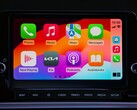 CarPlay-startscherm met app-pictogrammen op het touchscreen van een Kia
