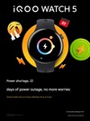 De iQOO Watch 5 smartwatch kan tot 22 dagen lopen. (Afbeeldingsbron: iQOO via Weibo, machine vertaald)