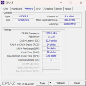 CPU-Z Geheugen