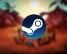 Het verhaal van Dead in Bermuda begint met een vliegtuigcrash die acht overlevenden achterlaat op een mysterieus eiland. Afgebeeld - artwork van het spel met het Steam-logo erop (bron: Steam)