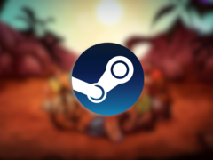 Het verhaal van Dead in Bermuda begint met een vliegtuigcrash die acht overlevenden achterlaat op een mysterieus eiland. Afgebeeld - artwork van het spel met het Steam-logo erop (bron: Steam)