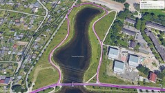 GNSS-testreis: route rond een meer