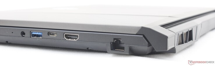 Rechts: 3,5 mm headset, USB-A 3.2 Gen. 1, USB-C 3.2 Gen. 1, HDMI (4K60)