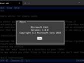Microsoft Edit voor 64-bits Windows stelt gebruikers van de opdrachtregel in staat om tekstbestanden met gemak te bewerken. (Afbeeldingsbron: Microsoft)