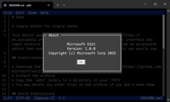 Microsoft Edit voor 64-bits Windows stelt gebruikers van de opdrachtregel in staat om tekstbestanden met gemak te bewerken. (Afbeeldingsbron: Microsoft)