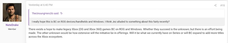 NateTheHate2 geeft commentaar op Xbox achterwaartse compatibiliteit (Afbeelding bron: ResetEra forums)