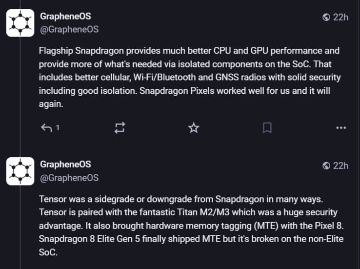Er wordt gezegd dat Snapdragon beter is dan Tensor