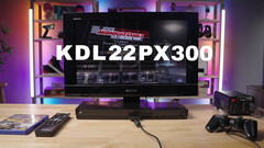 Sony Bravia KDL22PX300 combineert PS2 en Bravia KDL22BX300 TV (beeldbron: Denki op YouTube)