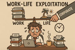 Het evenwicht tussen werk en privéleven blijft in gevaar in Silicon Valley. (Afbeeldingsbron: AI generated)