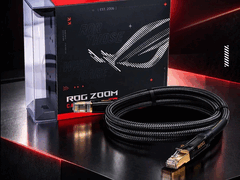 Asus ROG Zoom Cat. 8 Ethernetkabel biedt een bandbreedte van 40 Gbps.