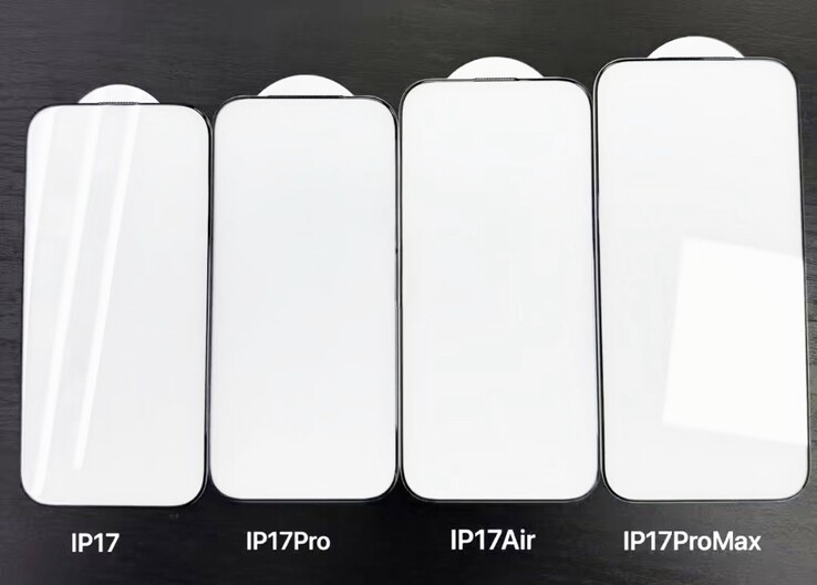 De 6,9-inch iPhone 17 Pro Max is merkbaar groter dan de iPhone 17 Air (Afbeeldingsbron: @MajinBuOfficial)