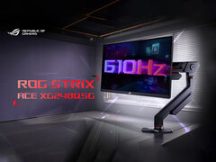 Asus toonde de XG248QSG op Computex 2025. Afgebeeld: promotieafbeelding van de gamingmonitor. (Afbeeldingsbron: Asus - bewerkt)