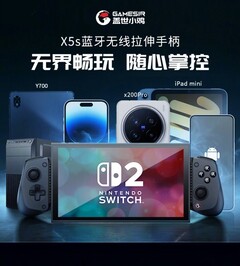 De Gamesir X5s is een telescopische mobiele controller die compatibel is met verschillende apparaten, waaronder de Nintendo Switch 2. (Afbeelding bron: Gamesir)